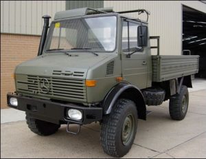 Mercedes Unimog U1300L 4×4 Drop Side Cargo Truck