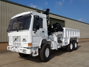 Volvo FL12 tipper with protected cab