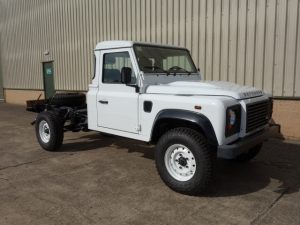Unused Land Rover Defender 130 LHD chassis cab