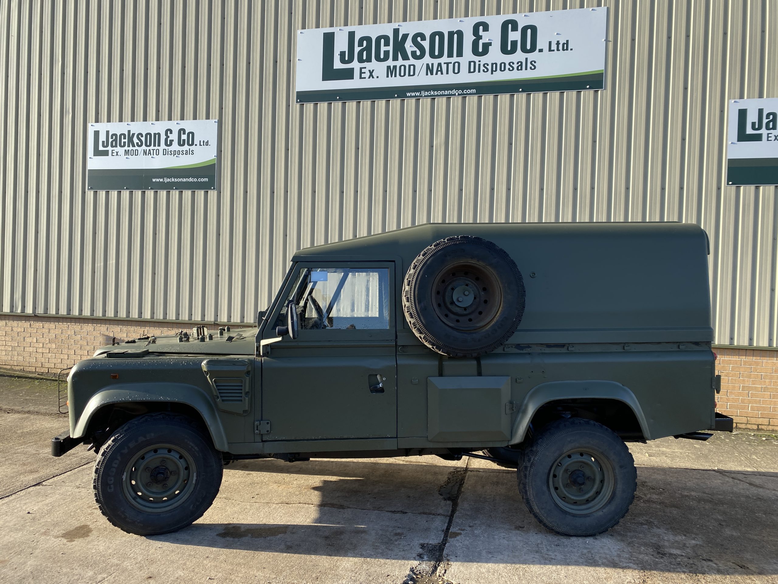 Land Rover Defender Wolf 110 Hard Top LHD L Jackson Co Military Vehicles For Sale We